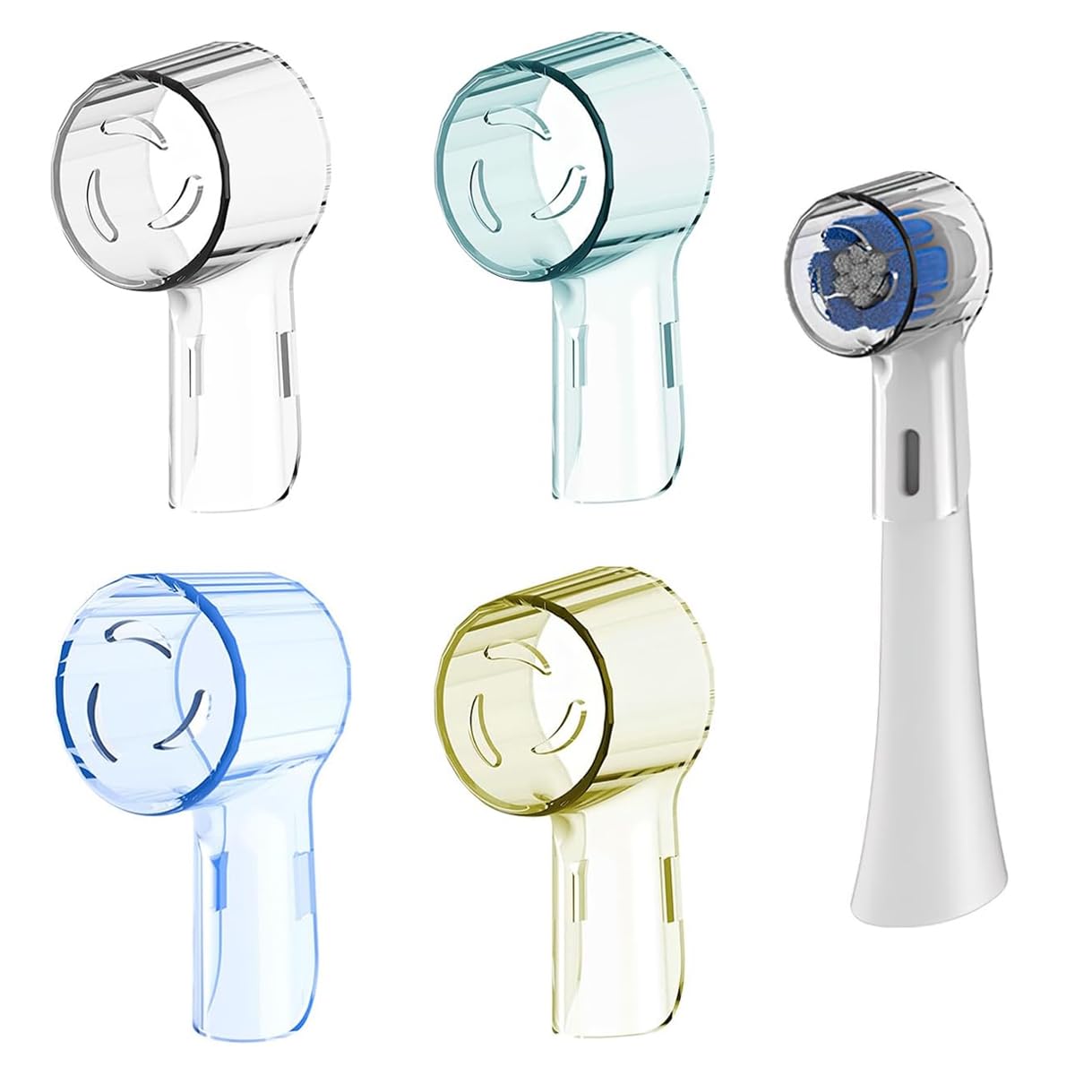 HANNEA 4Pcs Toothbrush Head Dustproof Cover for Oral B iO Series Electric Toothbrush Tip Cover Transparent Plastic Electric Toothbrush Tip Covers Travel Dustproof Electric Toothbrush Tip Covers HANNEA 4Pcs Toothbrush Head Dustproof Cover for Oral B iO Series Electric Toothbrush Tip Cover Transparent Plastic Electric Toothbrush Tip Covers Travel Dustproof Electric Toothbrush Tip Covers